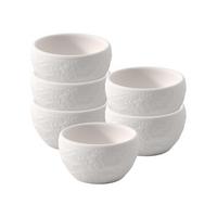 EIERBECHER Manufacture Rock Blanc weiß ø 4,8 cm 6er Set - Weiß, Keramik (4.8/2.7/4.8cm) - Villeroy & Boch