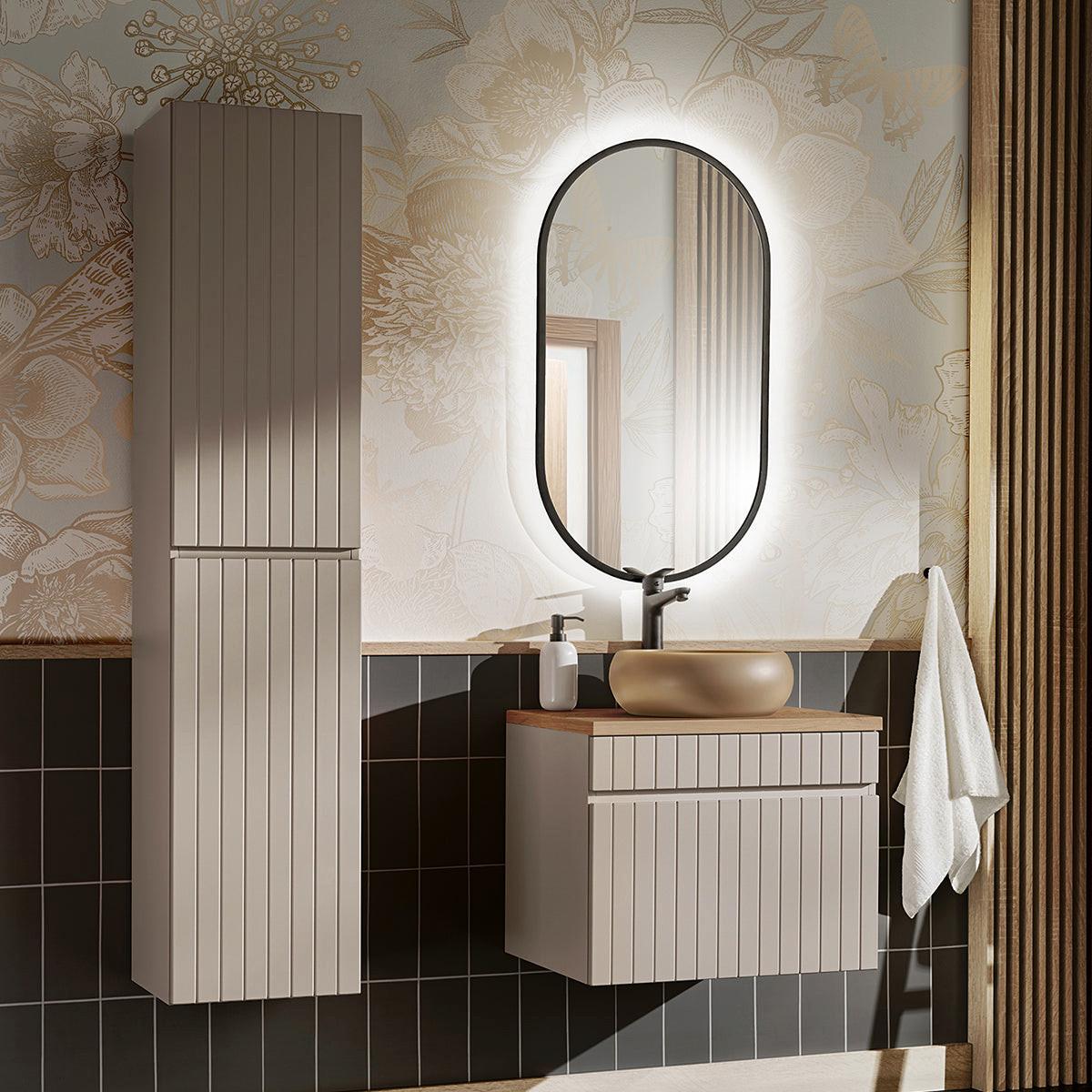 HÄNGESÄULE Zelie Kaschmir - Beige, Holzwerkstoff (35/160/33cm) - Petits-meubles