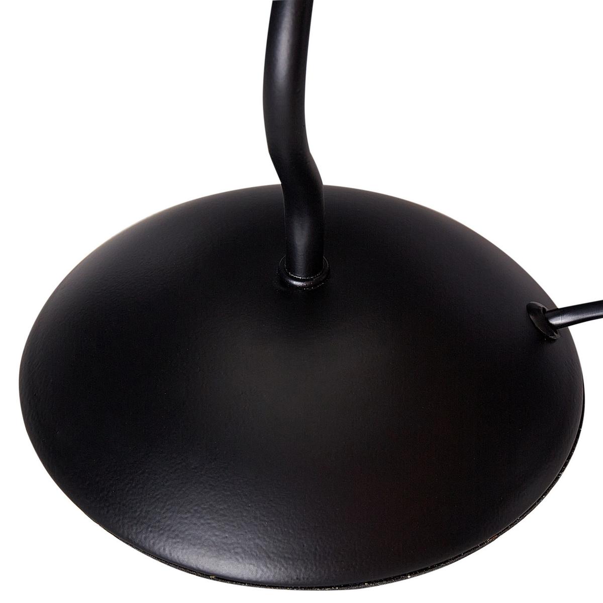 TISCHLEUCHTE Weiß/Schwarz Jikawo - Schwarz/Weiß, Metall (29/29/49cm) - Beliani