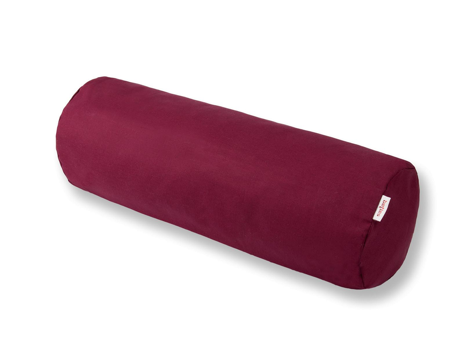 XL-NACKENROLLENBEZUG BasicSoft rhododendron-rot 100% Baumwoll-Jersey 25/70 cm - Weinrot, Textil (25/70cm) - beties Heimtextil