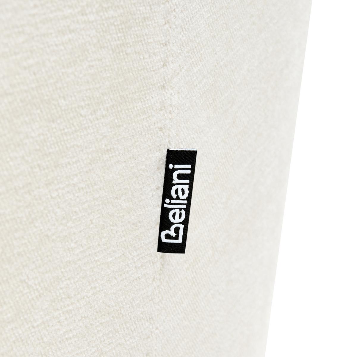 SESSEL Chenillegewebe Weiß Eiby - Weiß, Textil (84/80/90cm) - Beliani