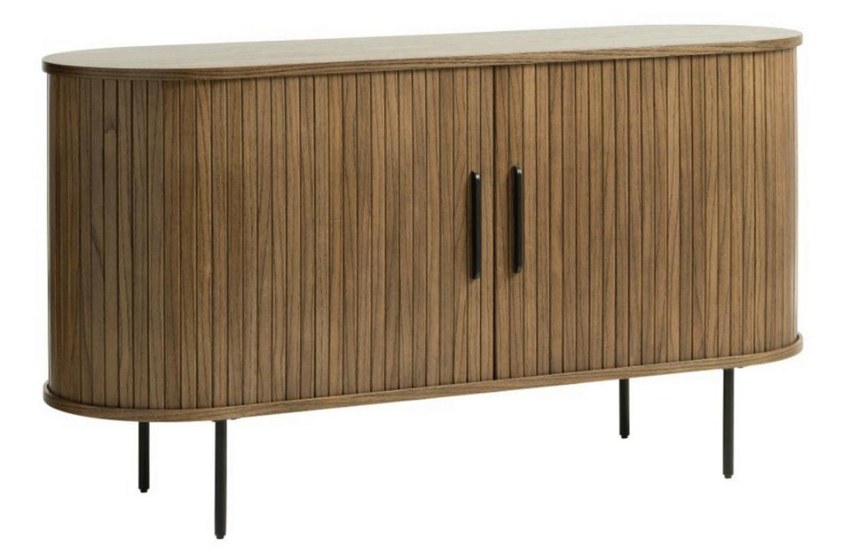 SIDEBOARD Gativel Räuchereiche - Alteiche/Schwarz, Holzwerkstoff/Kunststoff (140/76/45cm) - Selsey