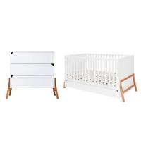 BABYZIMMER 2-teilig Lotta Weiß - Weiß, Holzwerkstoff (161/90/75cm) - Petits-meubles