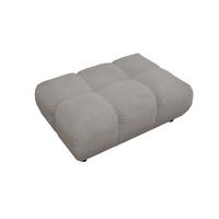 HOCKERBANK VIVIEN Grau Cord - Grau, Textil (108/41/73cm) - KAWOLA