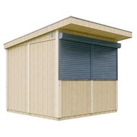 PREMIUM-VERKAUFSSTAND- 5,9m² - H240x248x305 cm - LP Smartside Paneelbauweise - M950 - Beige, Holzwerkstoff (248/240/305cm) - Timbela