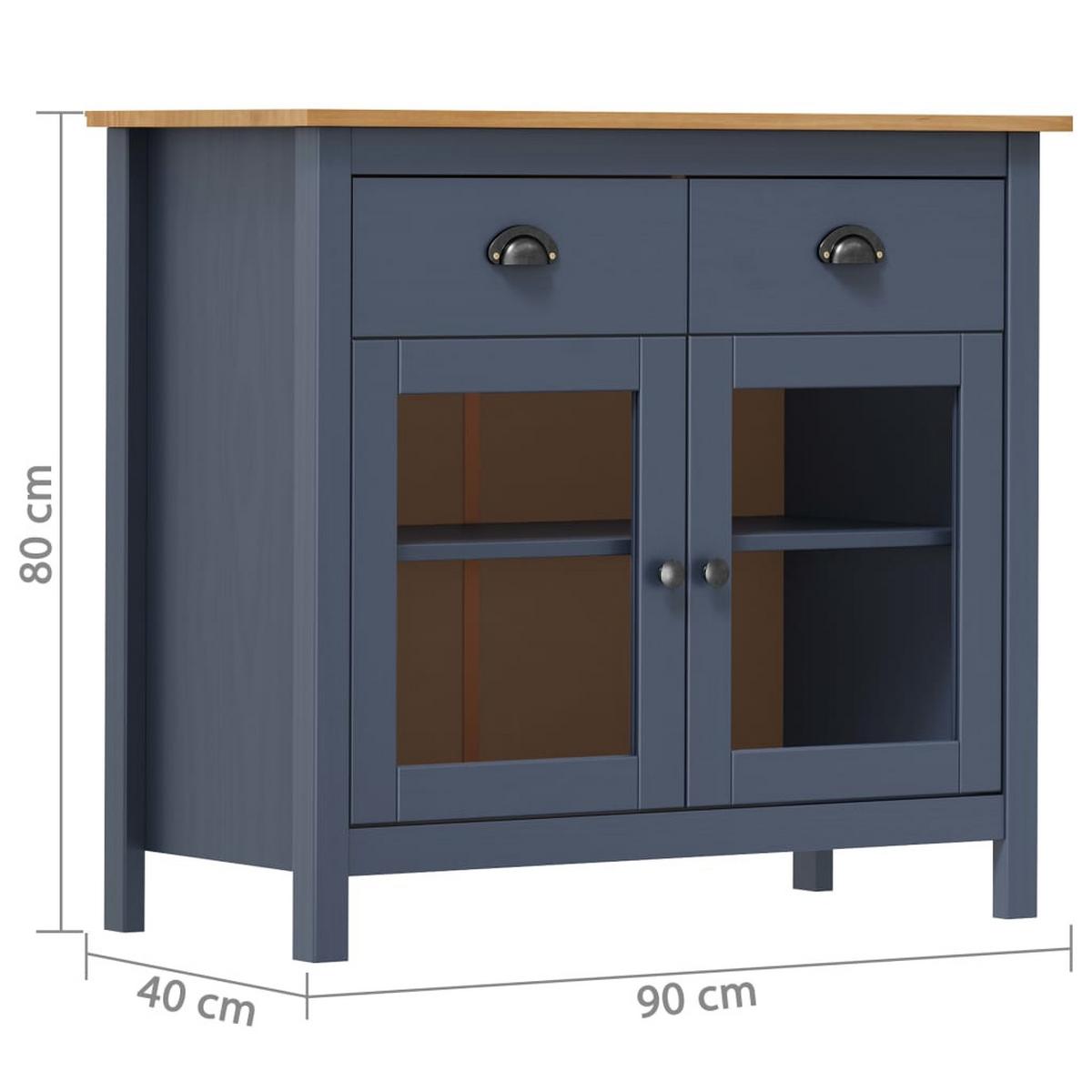MEHRZWECKSCHRANK Cooley 80/40/90 cm - Grau, Holzwerkstoff (80/90/40cm) - Nettlife