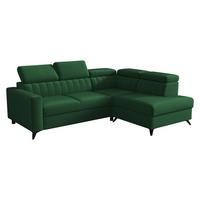ECKSOFA Milano 2RRLXP, Seite: Rechts 2R+R+LXP - Grün, Holz/Textil (249/195cm) - MIRJAN24