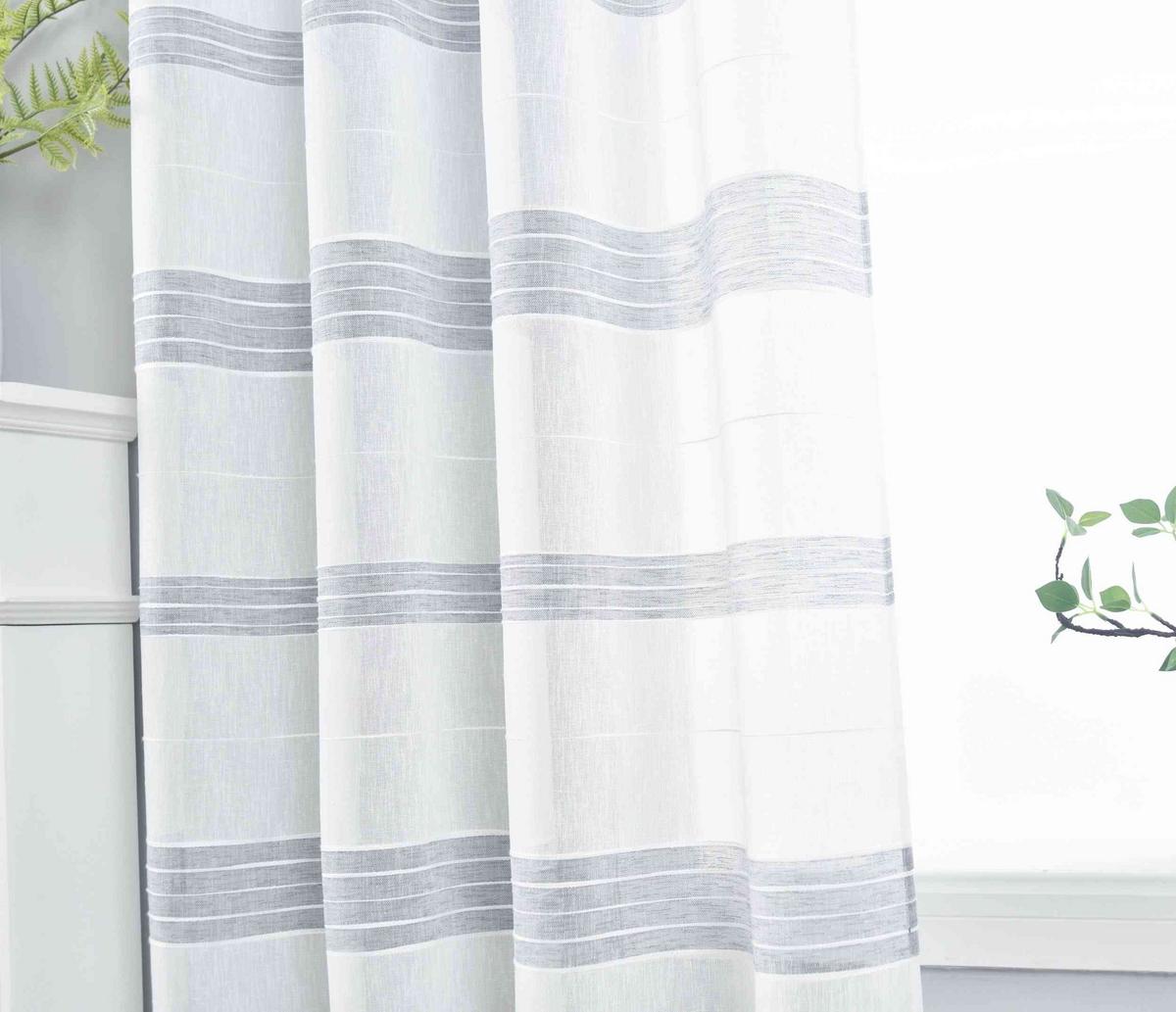 VORHANG »Frankfurt« HxB 245x140 cm Grau - Grau, Textil (140/245cm) - Gardinenbox