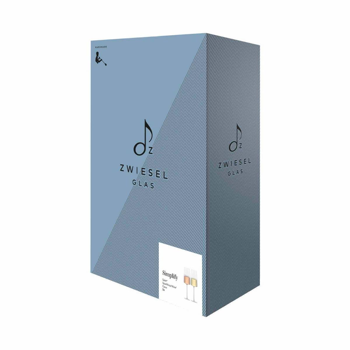 SEKTGLÄSER LEICHT & FRISCH Simplify transparent 407 ml 2er Set - Transparent, Glas (0.407L) - Zwiesel Glas