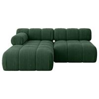 ECKSOFA modulares Sofa Razon-L1 - 190x160x70 cm Grün Cord - Grün, Holzwerkstoff/Textil (190/160cm) - ALTDECOR