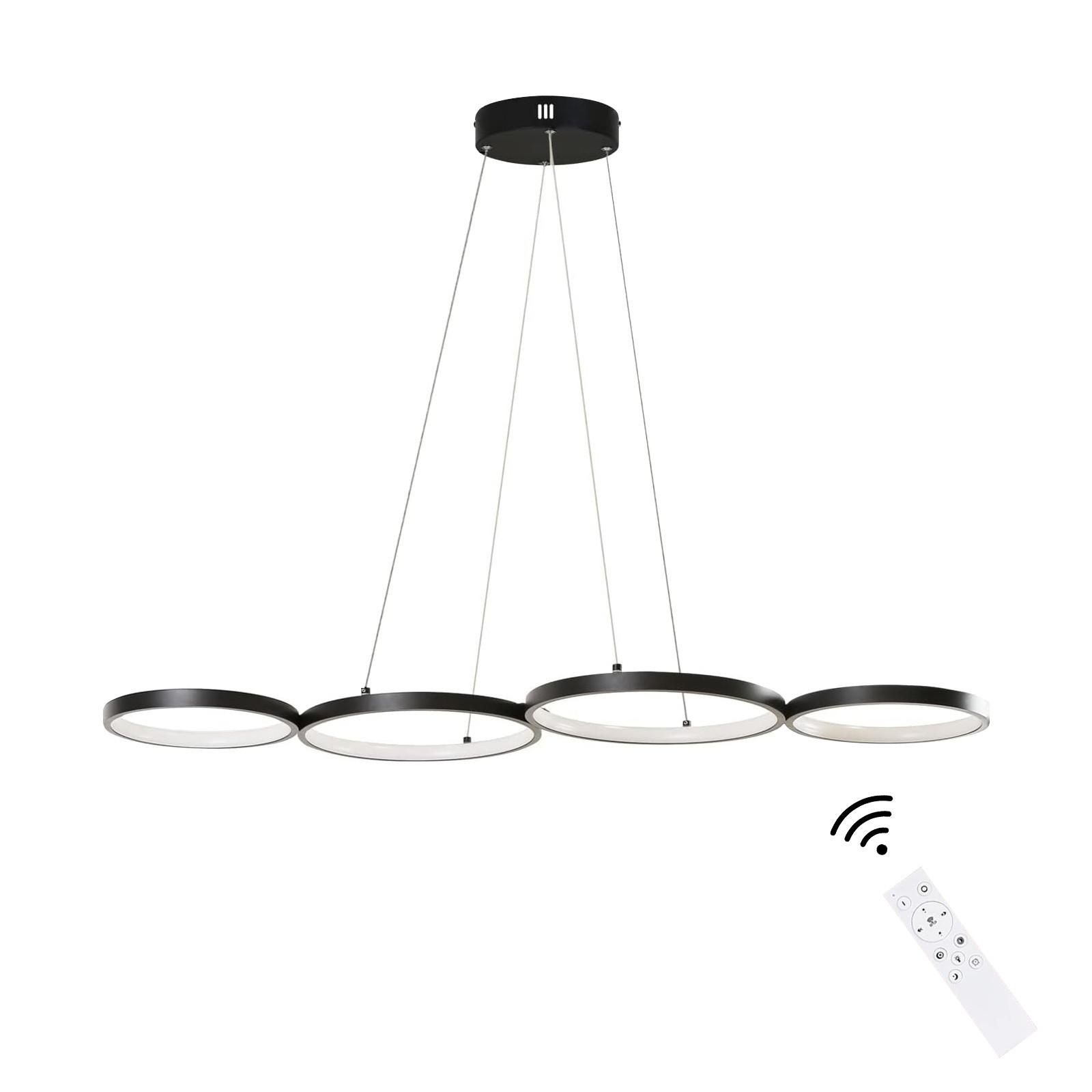 PENDELLEUCHTE Sphäre 88/32/160 cm - Schwarz, Metall (88/32/160cm) - Nettlife