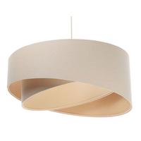 HÄNGELEUCHTE Beige 50/23 cm - Beige, Kunststoff (50/1/23cm) - ONZENO