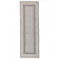 KURZFLORTEPPICH Waschbar NORA, mit Bordüre, Grau, 78 x 300 cm - Grau, Textil (300/78cm) - KADIMA DESIGN
