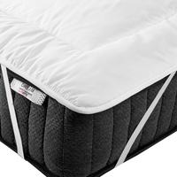 MATRATZENTOPPER 160/200 cm Aizkorri - Weiß, Textil (160/200cm) - Beliani