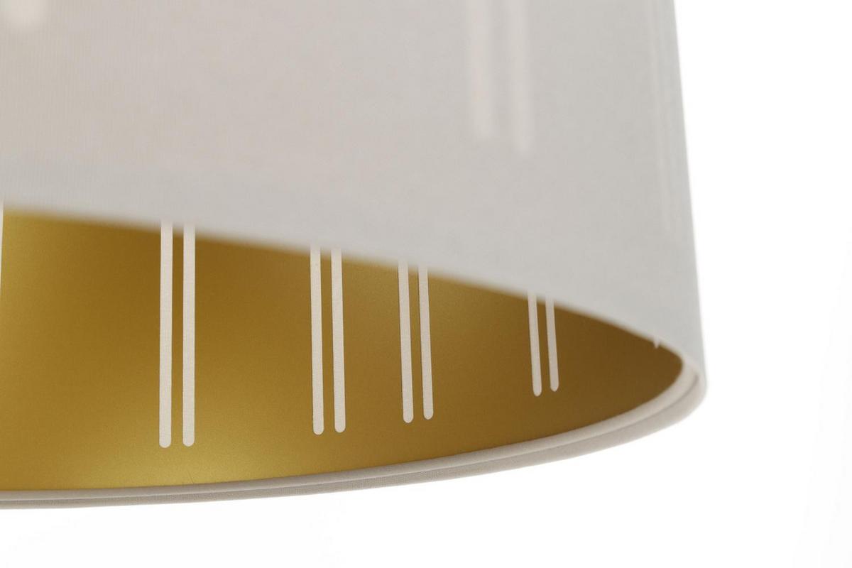 HÄNGELEUCHTE Gold 50/95 cm - Beige/Goldfarben, Kunststoff (25/0.6/95cm) - ONZENO