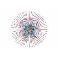 WANDDEKO Rot 80/80 cm - Rot, Metall (2.5/80/6cm) - KUNSTLOFT