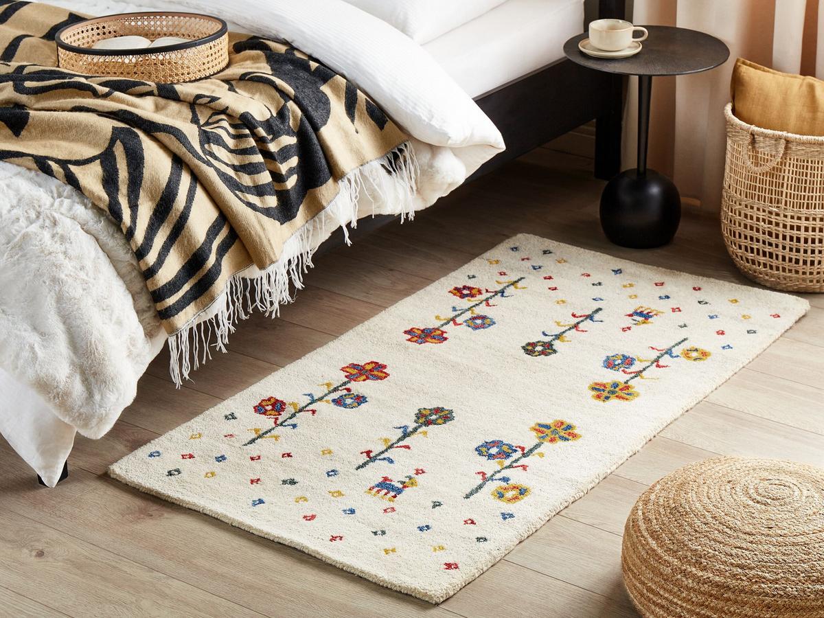TEPPICH geflochten Husunlu 150/80 cm - Beige, Textil (80/150cm) - Beliani