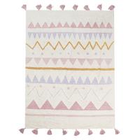 KINDERTEPPICH Rosa 140/200 cm Baumwolle Zaysan - Beige, Textil (140/200cm) - Beliani