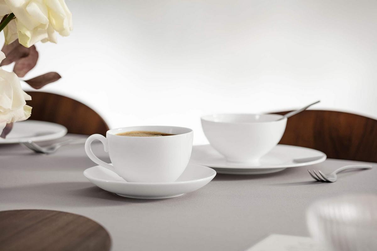 KAFFEEOBERTASSE Royal weiß 260 ml 6er Set - Weiß, Keramik (0.4L) - Villeroy & Boch