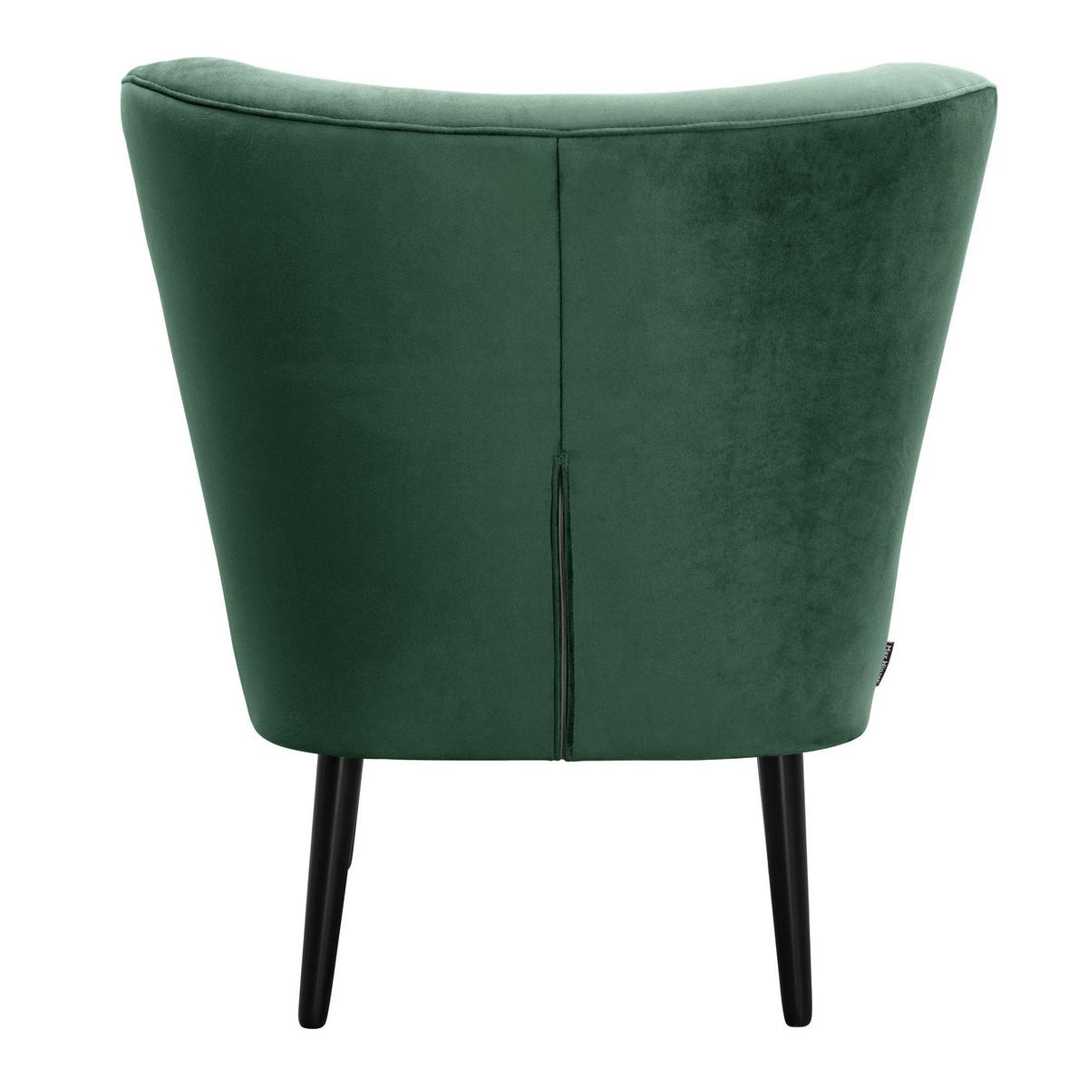 COCKTAILSESSEL Kayleigh Samtvelours grün - Grün, Kunststoff (68/80/69cm) - 58aufmkessel