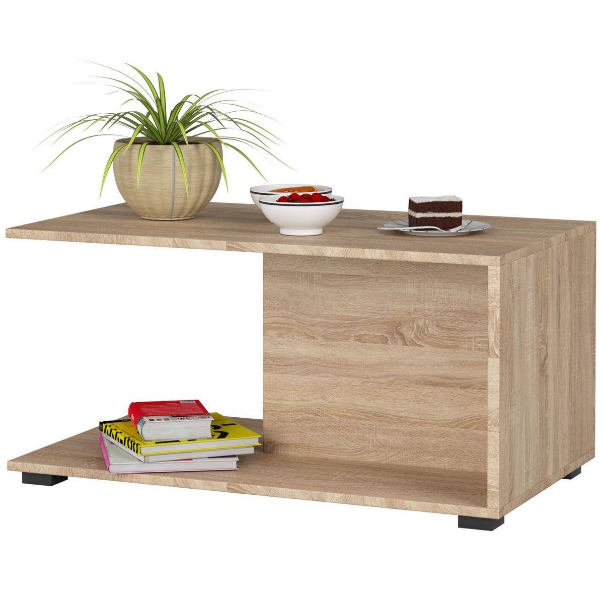 COUCHTISCH Eiche Sonoma 45/90/50 - Sonoma Eiche, Textil (50/90/45cm) - RAUMHIRSCH FURNITURE