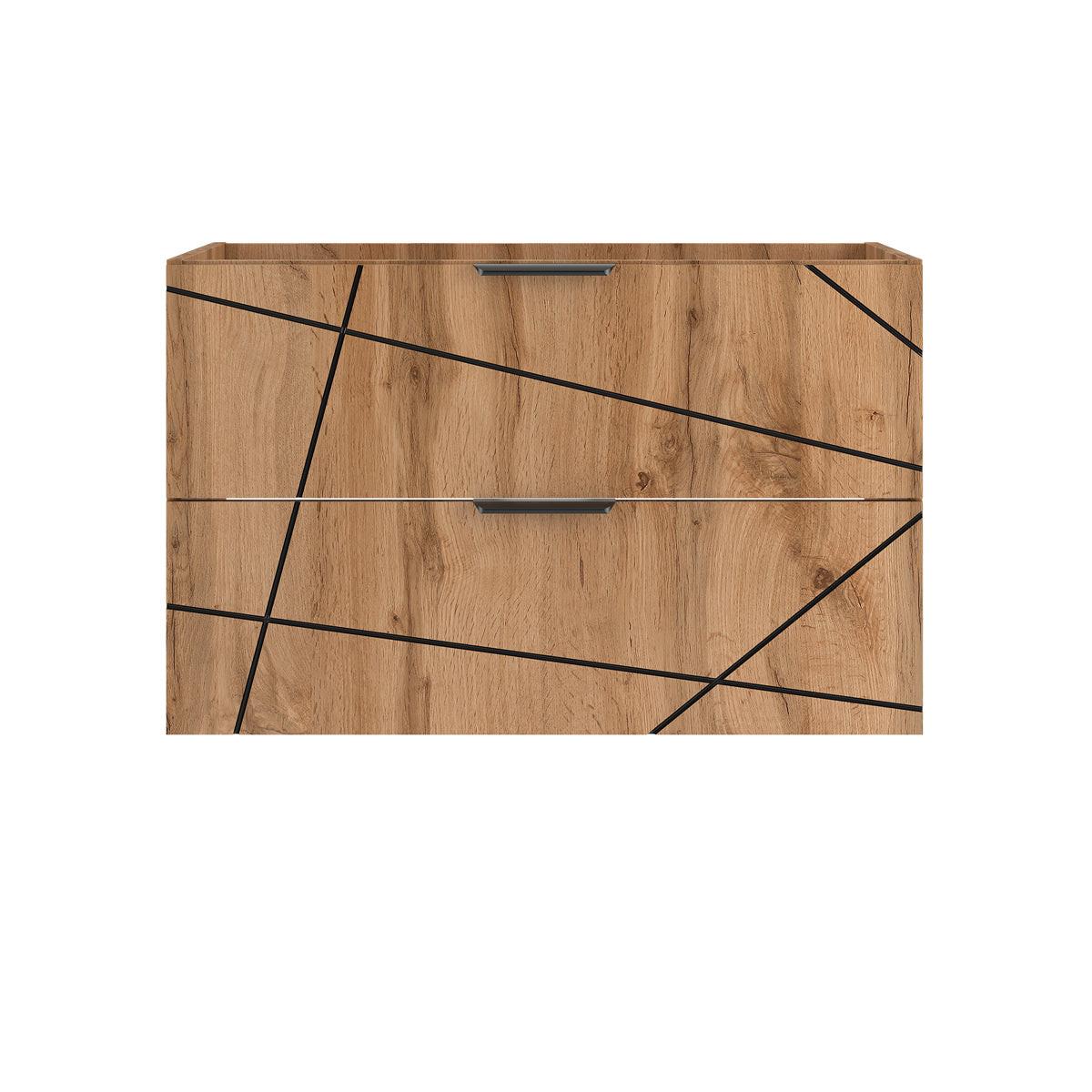 WASCHTISCHUNTERSCHRANK 80cm Teren Holz - Braun, Holzwerkstoff (80/50/45.8cm) - Petits-meubles