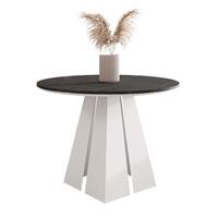 AUSZIEHTISCH FORTE 120/76 cm, Weiß / Grigia Pietra (Steingrau) - Weiß/Grau, Holzwerkstoff/Metall (120/120/76cm) - Idohome