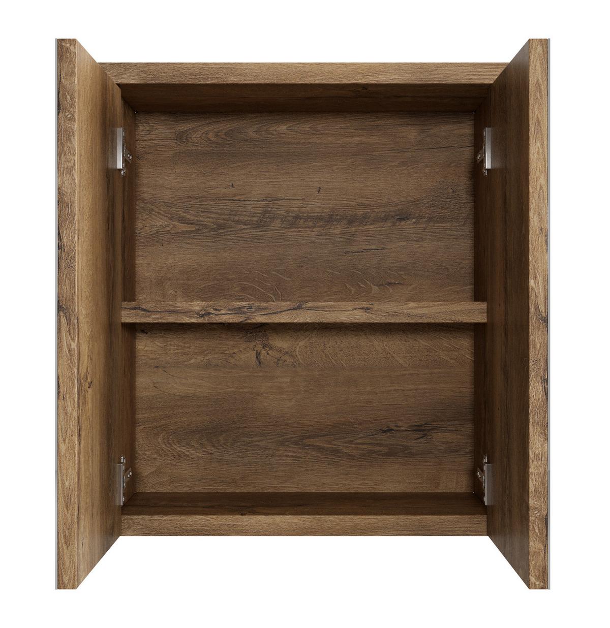 SPIEGELSCHRANK Toledo Braun Eiche - 60 x 20 x 60 cm - Eichefarben/Braun, Holz (60/60/20cm) - Badplaats