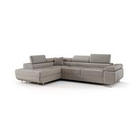 ECKSOFA Monaro Mit Schlaffunktion - Hellgrau, Holzwerkstoff/Textil (202/275cm) - Fun Möbel