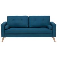 2-SITZER-SOFA Polyester Blau Kalmar - Hellblau, Textil (182/88/74cm) - Beliani