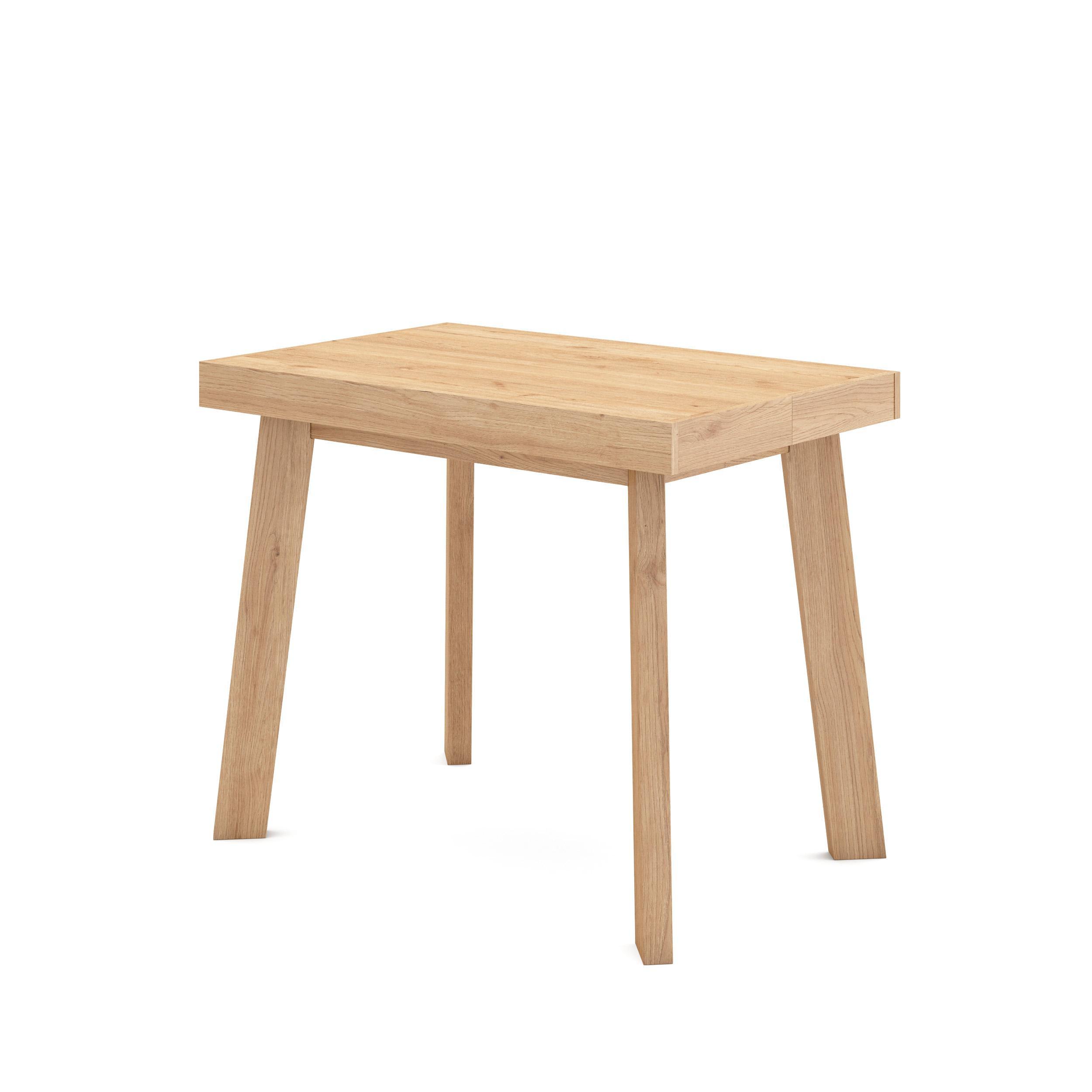 KONSOLENTISCH ausziehbar 58 bis 140cm, für 6 Gäste, eiche, 90/58/73cm - Eichefarben, Holzwerkstoff (90/140/73cm) - Skraut Home