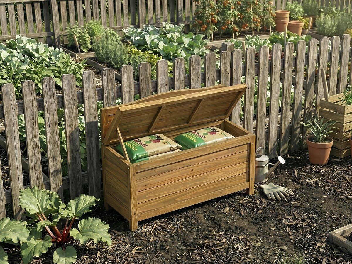 GARTENBANK ben Braun - Braun, Holz (33/60/90cm) - Habitat Garten