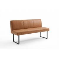 ESSZIMMERBANK ELEEN Braun Leder - Braun, Leder (143/85/69cm) - KAWOLA