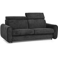 SCHLAFSOFA Pavarti mit italienischem Gestell, 140x195, Schwarz - Schwarz, Holzwerkstoff/Textil (194/88/100cm) - Beautysofa