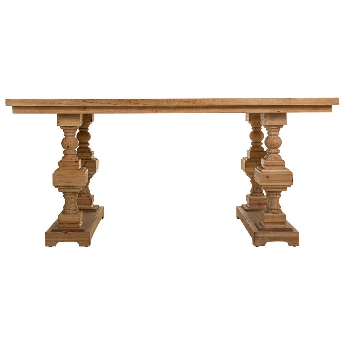 WOHNZIMMERTISCH aus Holz 180x90x80 cm - Braun, Holz (90/180/80cm) - Wanderlust