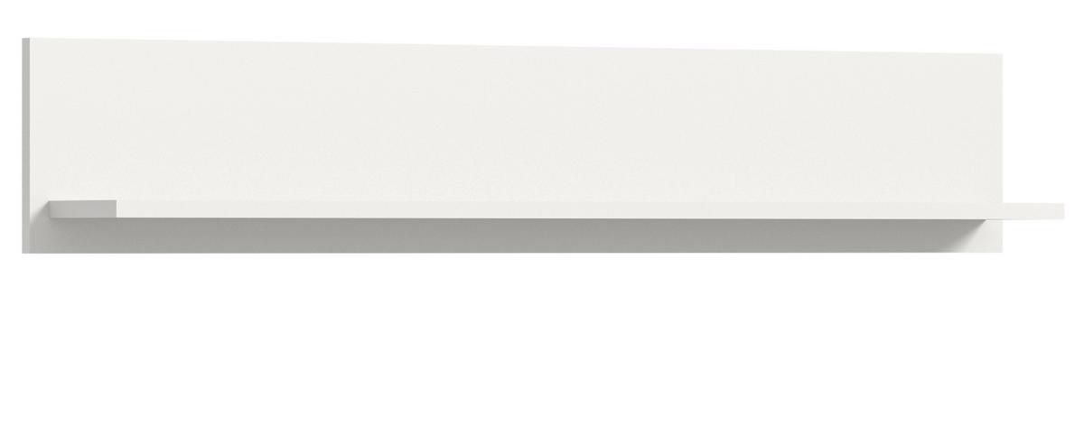 WANDBOARD weiß, Wandregal 110 cm - Weiß, Holzwerkstoff (110/20/15cm) - Inn.Furn