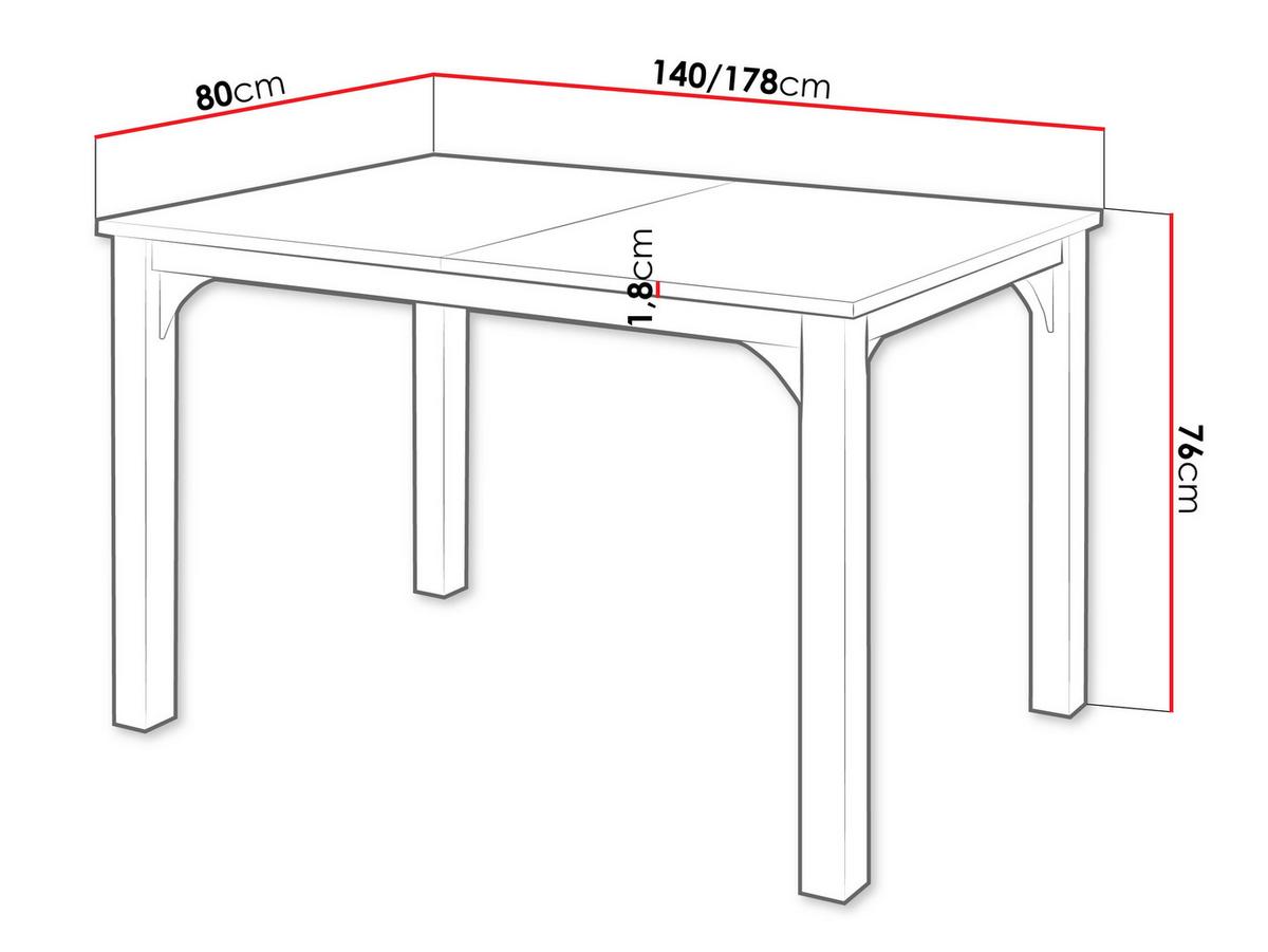 ESSTISCH Focus 140 - Schwarz/Braun, Holzwerkstoff/Metall (80/140/76cm) - MIRJAN24