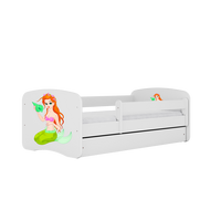 KINDERBETT Meerjungfrau mit Schublade 160/80 90/61/164 - Weiß, Holzwerkstoff (80/160cm) - RAUMHIRSCH FURNITURE