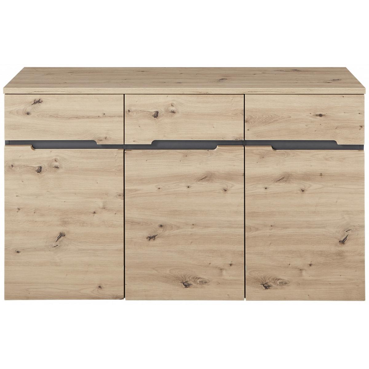 Sideboard Memphis Eiche Artisan - MODERN (135/82/38cm) - Mömax