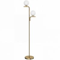 STEHLAMPE Stahl Glas Gold - Goldfarben, Metall (33/28/170cm) - HOMCOM