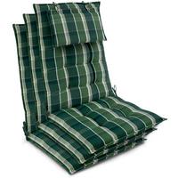HOCHLEHNER Sun-HL 119x50x8cm Grün-Kariert (3tlg) - Dunkelgrün, Textil (50/120cm) - Beautissu 
