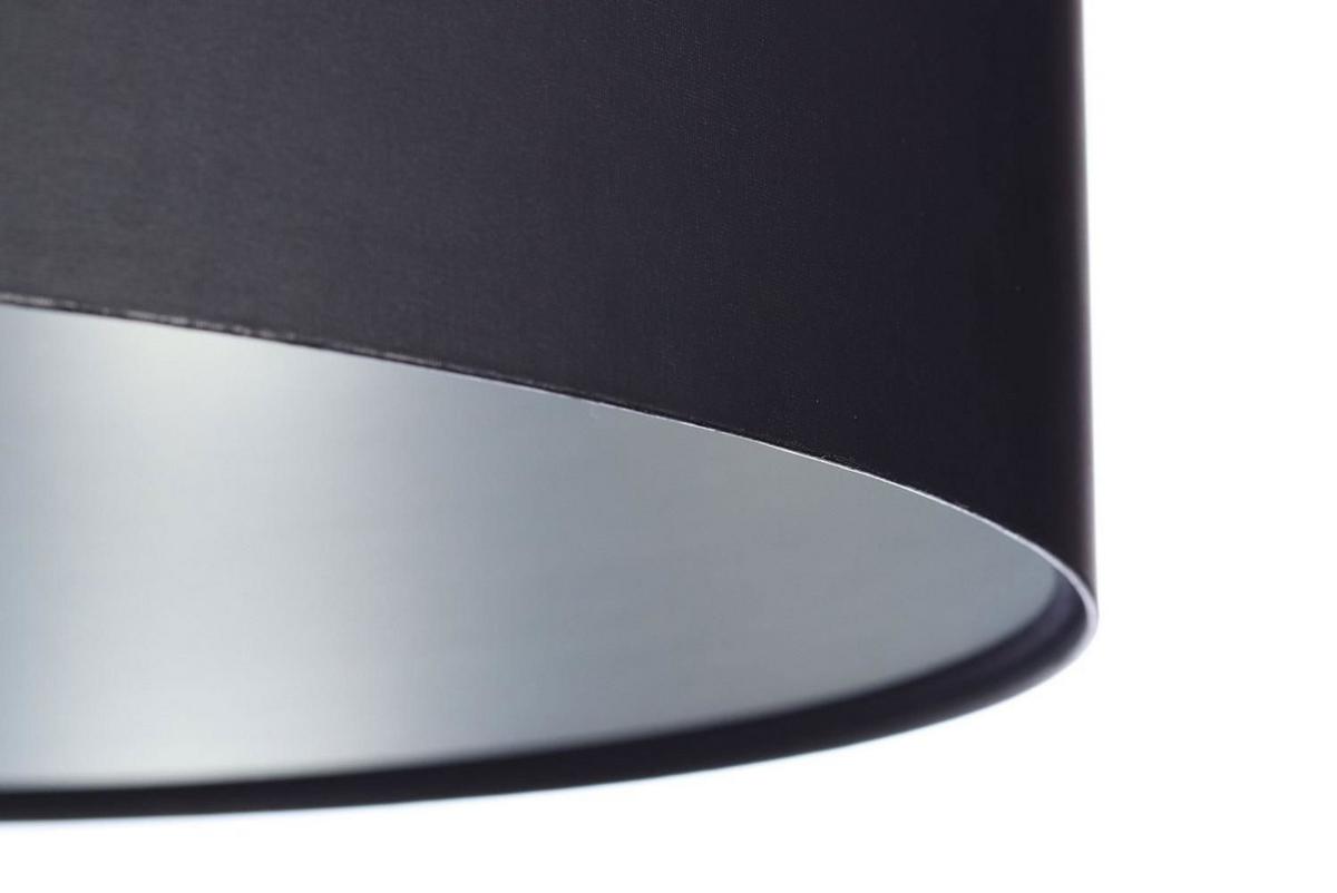 HÄNGELEUCHTE Schwarz 50/25 cm - Silberfarben/Schwarz, Kunststoff (50/0.8/25cm) - ONZENO
