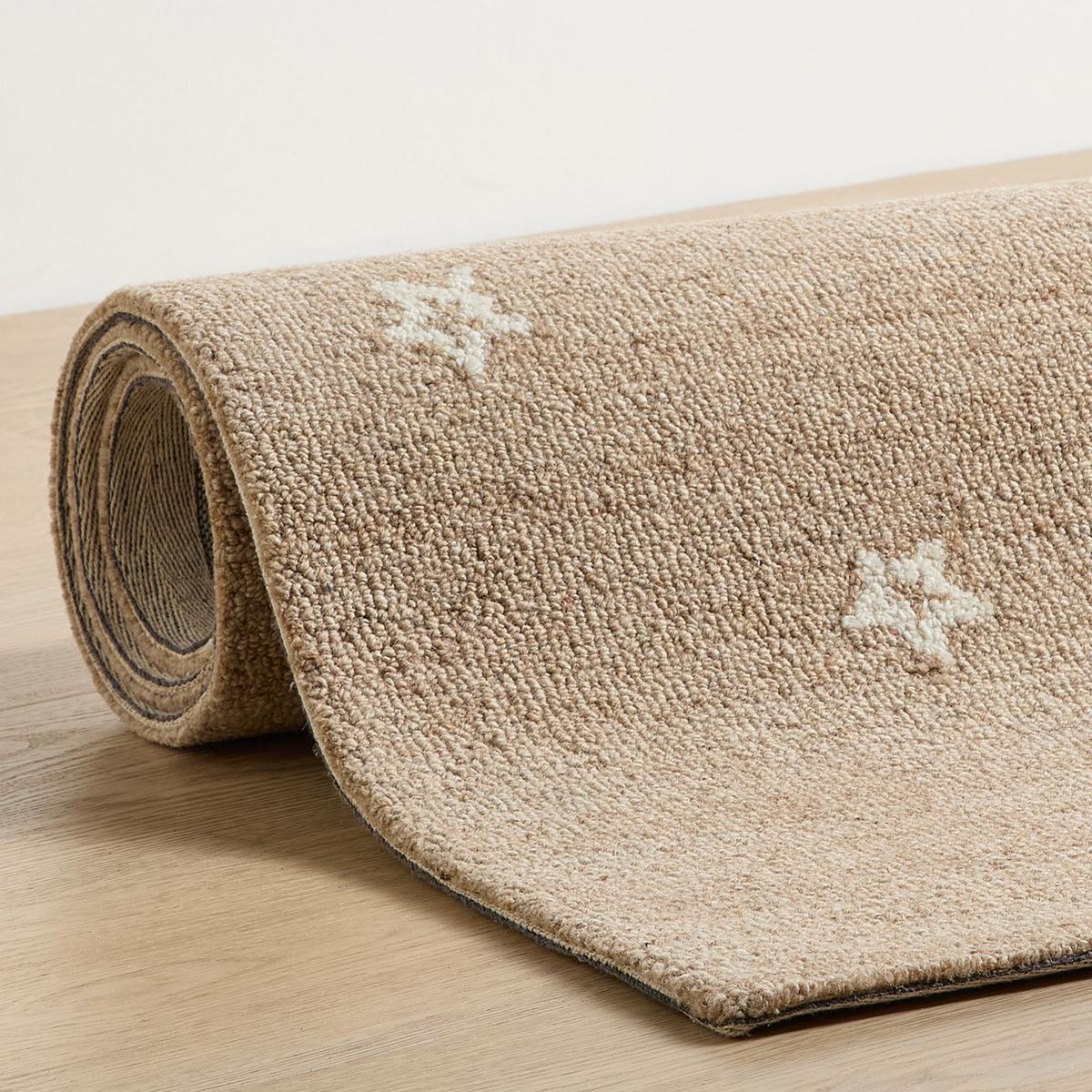 HANDTUFTTEPPICH Natur Kids - Kindeteppich mit Nachthimmeldesign 160 x 230 cm - Sandfarben, Textil (160/230cm) - Natur Pur