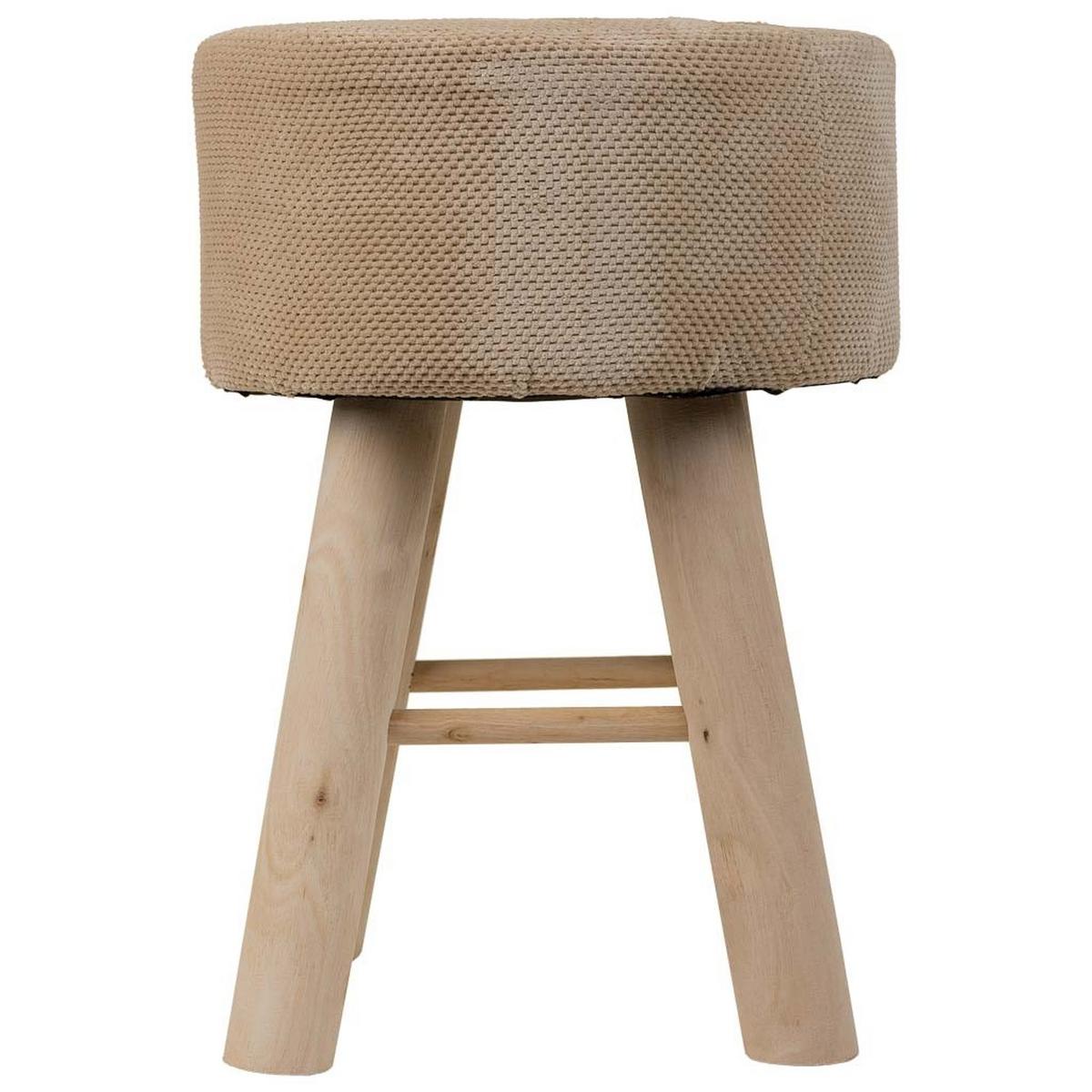 HOCKER aus Holz, braun, 32x44cm - Braun, Holzwerkstoff (32/44/32cm) - Wanderlust