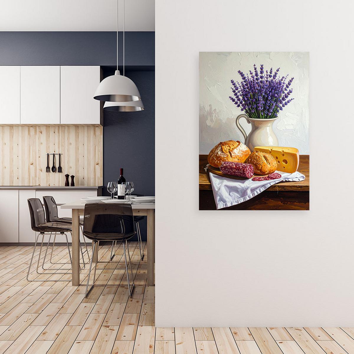 LEINWANDBILD Essen & Trinken 30x45cm - Multicolor, Textil (30/45cm) - Feeby