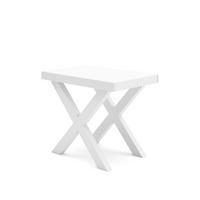 KONSOLENTISCH ausziehbar 58 bis 180cm, für 8 Gäste, weiß, 90/58/73cm - Weiß, Holzwerkstoff (90/180/73cm) - Skraut Home