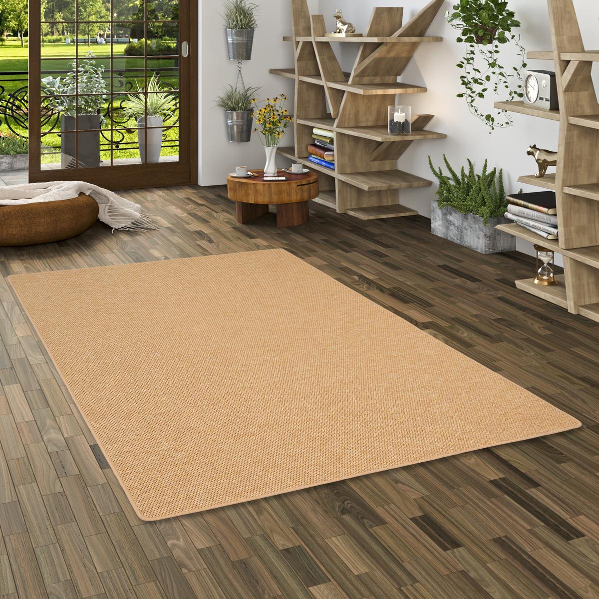 FLACHGEWEBE NATUR TEPPICH BENTZON - Nussbaumfarben, Textil (100/400cm) - Snapstyle