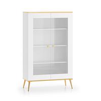 GESCHIRRSCHRANK Zora Weiß - Weiß, Holzwerkstoff (92/152/40cm) - Petits-meubles