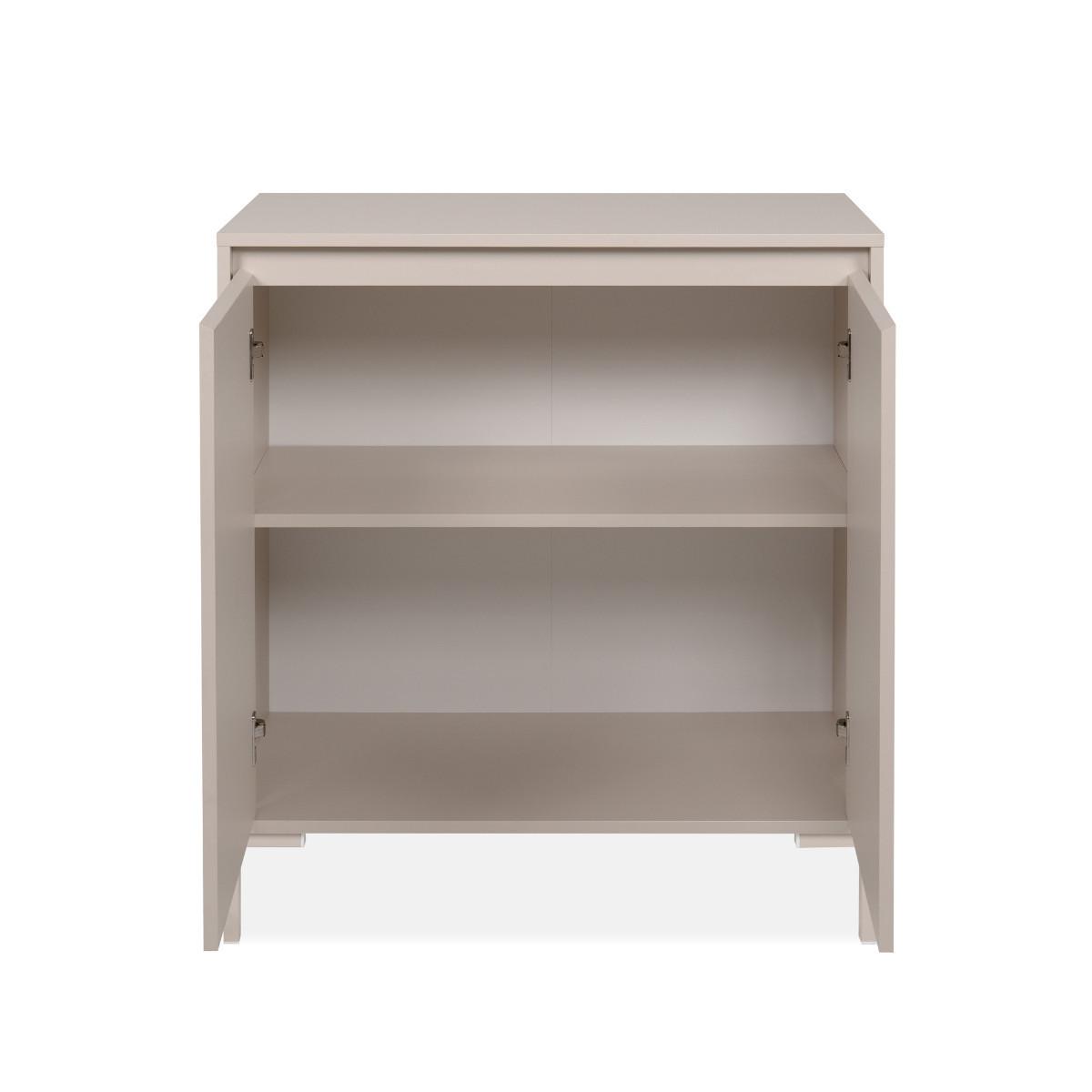SIDEBOARD mit 2 Türen in Kaschmir 40/87/81 cm - Beige, Holzwerkstoff (40/87/48.5cm) - Calicosy