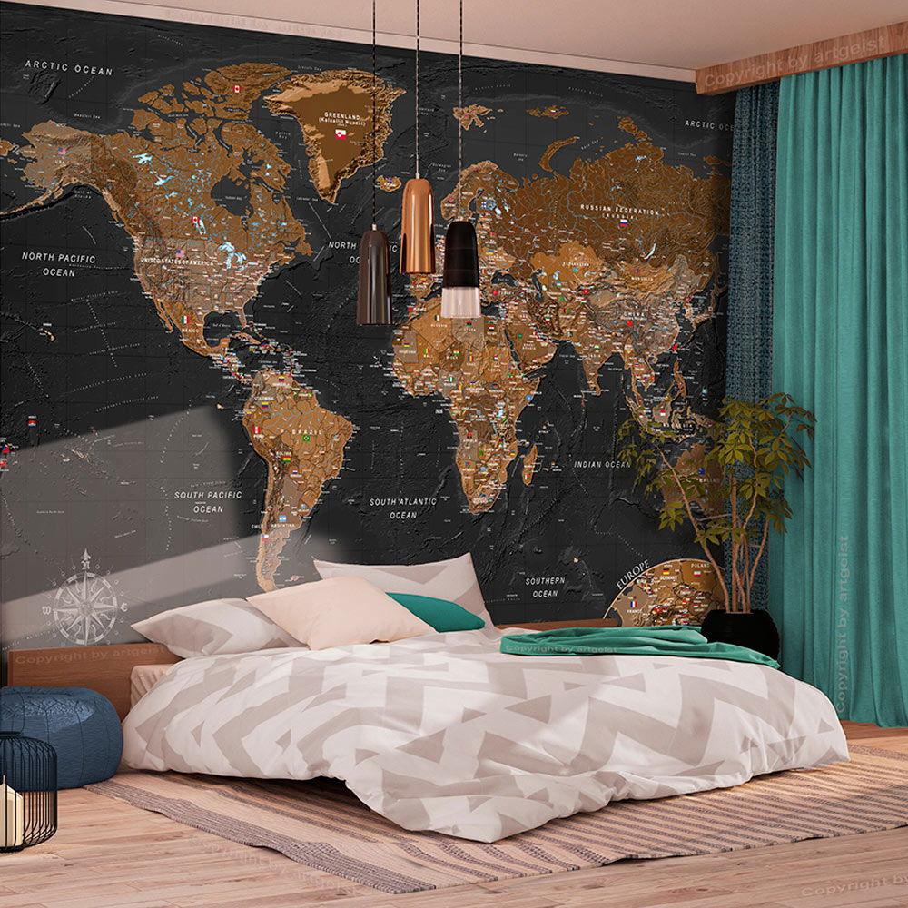 SELBSTKLEBENDE FOTOTAPETE 245/175 cm - Braun, Kunststoff/Textil (245/1cm) - KUNSTLOFT